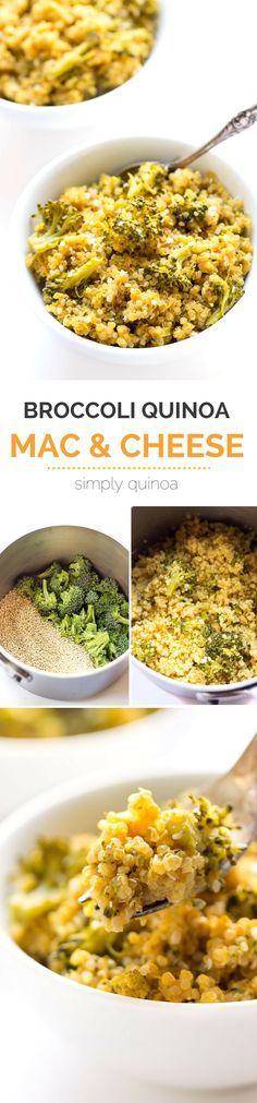 5-ingredient Broccoli + Quinoa Mac and Cheese