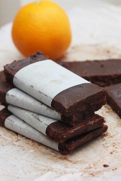 5-ingredient raw chocolate orange bars