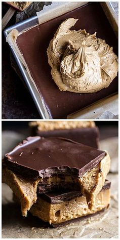 5-Ingredient Tripple Decker Chocolate Peanut Butter Bars