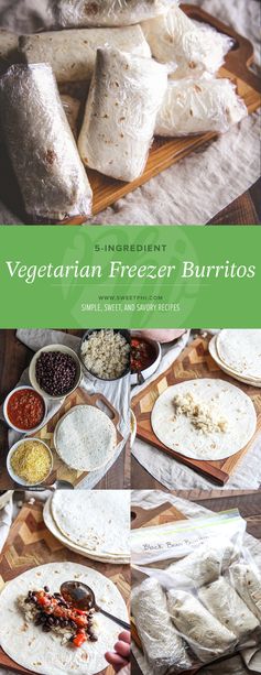 5-Ingredient Vegetarian Freezer Burritos