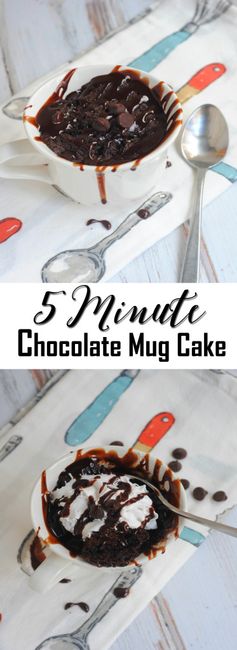 5 Minute Chocolate Mug Cake