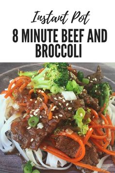 8 Minute Spicy Beef and Broccoli (Pressure Cooker