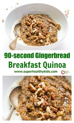 90-second Gingerbread Breakfast Quinoa