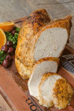 Air-Fried Turkey Breast with Maple Mustard Glaze