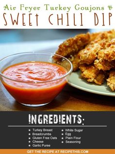 Air Fryer Turkey Goujons & Sweet Chilli Dip