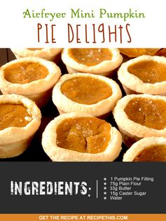 Airfryer Mini Pumpkin Pie Delights