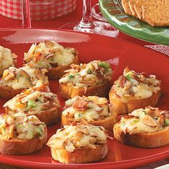 Almond-Bacon Cheese Crostini