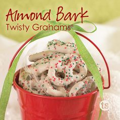 Almond Bark Twisty Grahams