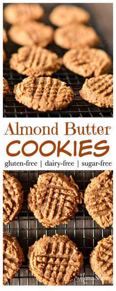 Almond Butter Cookies - Gluten Free, Sugar Free