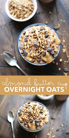 Almond Butter Cup Overnight Oats