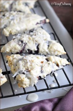 Almond-Coconut Blueberry Scones