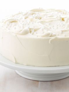 Almond Layer Cake with White Chocolate Frosting