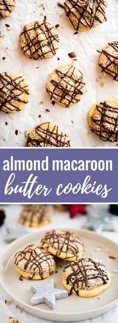 Almond Macaroon Butter Cookies