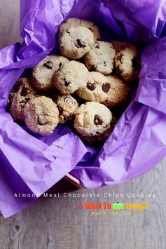 ALMOND MEAL CHOCOLATE CHIP COOKIES (about 18-20 cookies