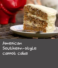 American Southern-style carrot cake