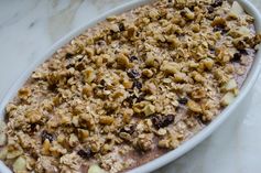 Amish-Style Baked Oatmeal with Apples, Raisins & Walnuts