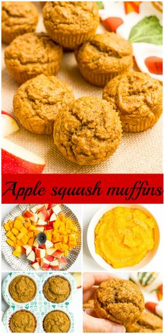 Apple and butternut squash muffins