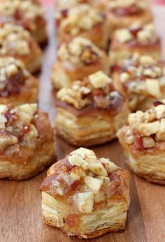 Apple Bacon and Brie Phyllo Cups