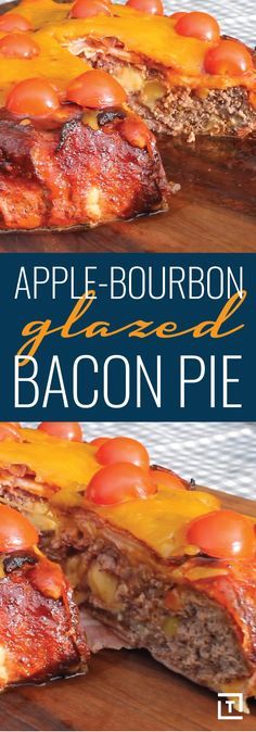 Apple-Bourbon Glazed Bacon Pie