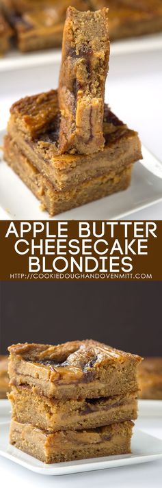 Apple Butter Cheesecake Blondies