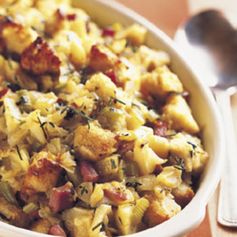 Apple, Celery, and Smoked Ham Stuffing