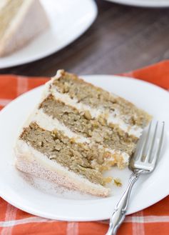 Apple Cider Cake with Malted Vanilla Frosting