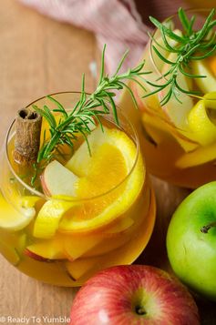 Apple Cider Sangria with Cinnamon Bourbon