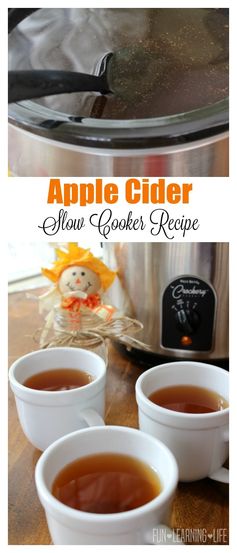 Apple Cider Slow Cooker Recipe! Easy To Make With Only 4 Ingredients