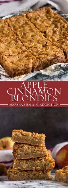 Apple Cinnamon Blondies