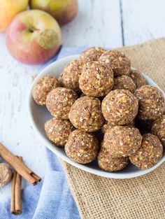 Apple Cinnamon No Bake Energy Bites