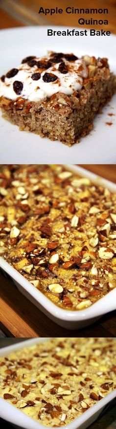 Apple Cinnamon Quinoa Breakfast Bake