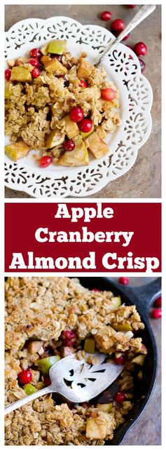 Apple Cranberry Almond Crisp