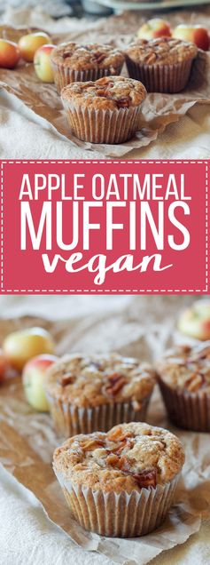 Apple Oatmeal Muffins (Vegan