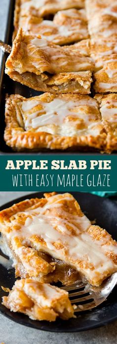 Apple Slab Pie with Maple Icing