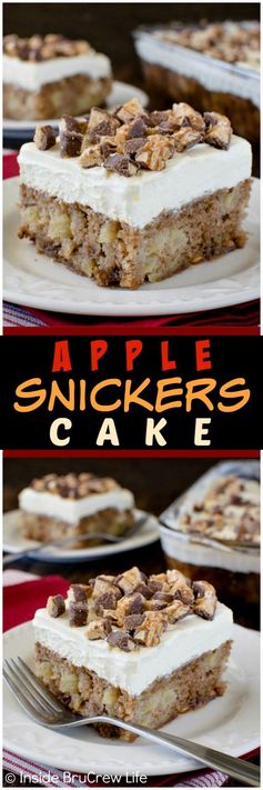 Apple Snickers Cake