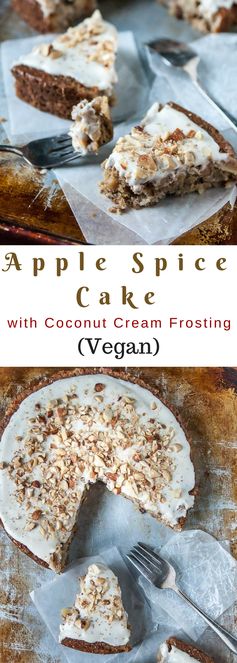 Apple Spice Cake with Coconut Cream Frosting