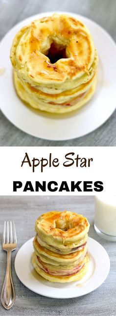 Apple Star Pancakes