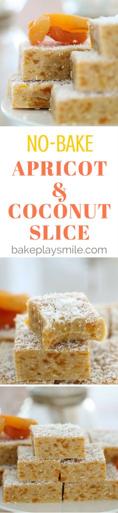 Apricot Coconut Slice (No-Bake - Conventional Method