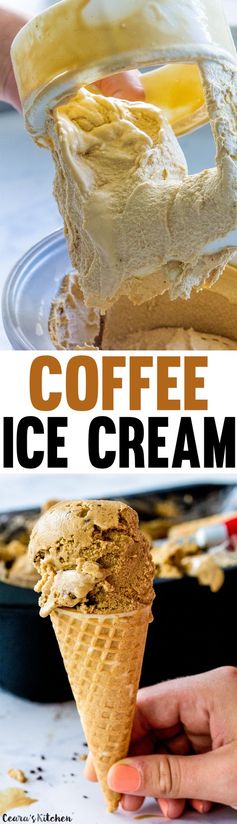 Aquafaba Dairy-Free Coffee Ice Cream