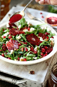 Arugula, Blood Orange & Honey Goat Cheese Salad