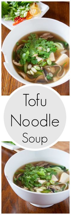 Asian Tofu Noodle Soup