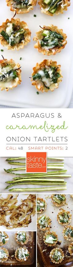 Asparagus & Caramelized Onion Tartlets