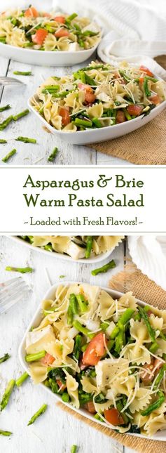 Asparagus and Brie Warm Pasta Salad