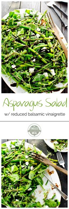 Asparagus Salad with Reduced Balsamic Vinaigrette