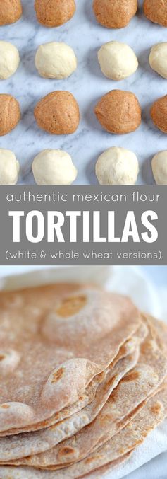 Authentic Mexican Flour Tortillas (White & Whole Wheat Versions