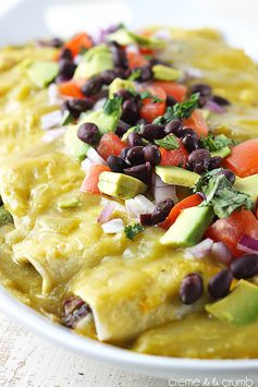 Avocado Black Bean Enchiladas