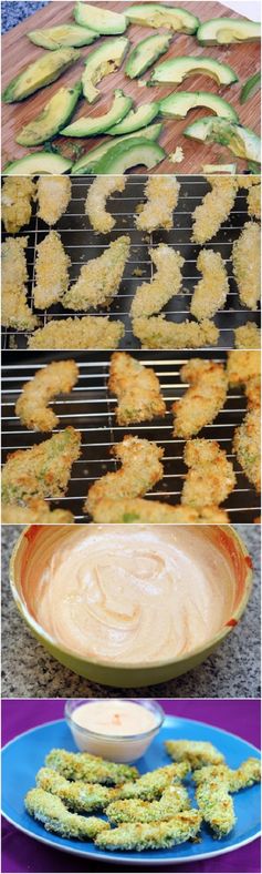 Avocado Fries with Creamy Sriracha Dipping Sauce