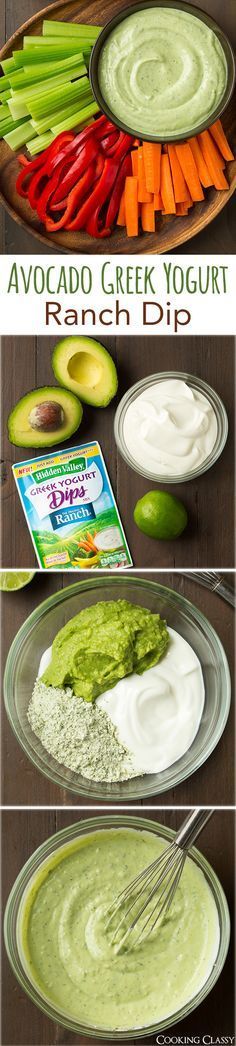 Avocado Greek Yogurt Ranch Dip