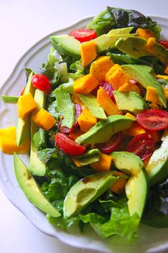 Avocado Mango and Tomato Salad