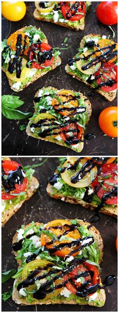 Avocado, Tomato, and Goat Cheese Toast